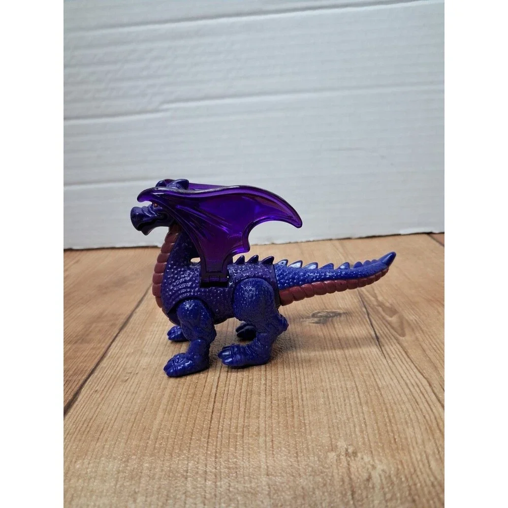 Disney Animal Kingdom 1998 McDonalds Purple Dragon Figure Vintage Happy Meal Toy